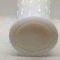 Vintage Anchor Hocking Hobnail & Teardrop Milk Glass Vase Scalloped Rim 7.25 in.