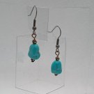 Natural Turquoise Nugget Handmade Dangle Earrings Natural Turquoise Nugget Handmade Dangle Earrings