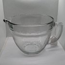 Pampered Chef Measuring Mixing Batter Bowl Glass 4 Cup, 1Qt Quart Clear No Lid