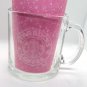 Starbucks Clear Glass Coffee Cup Mug 12 oz Etched Siren Mermaid Logo Made in USA