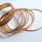 Gold tone Bangle Bracelets for Women