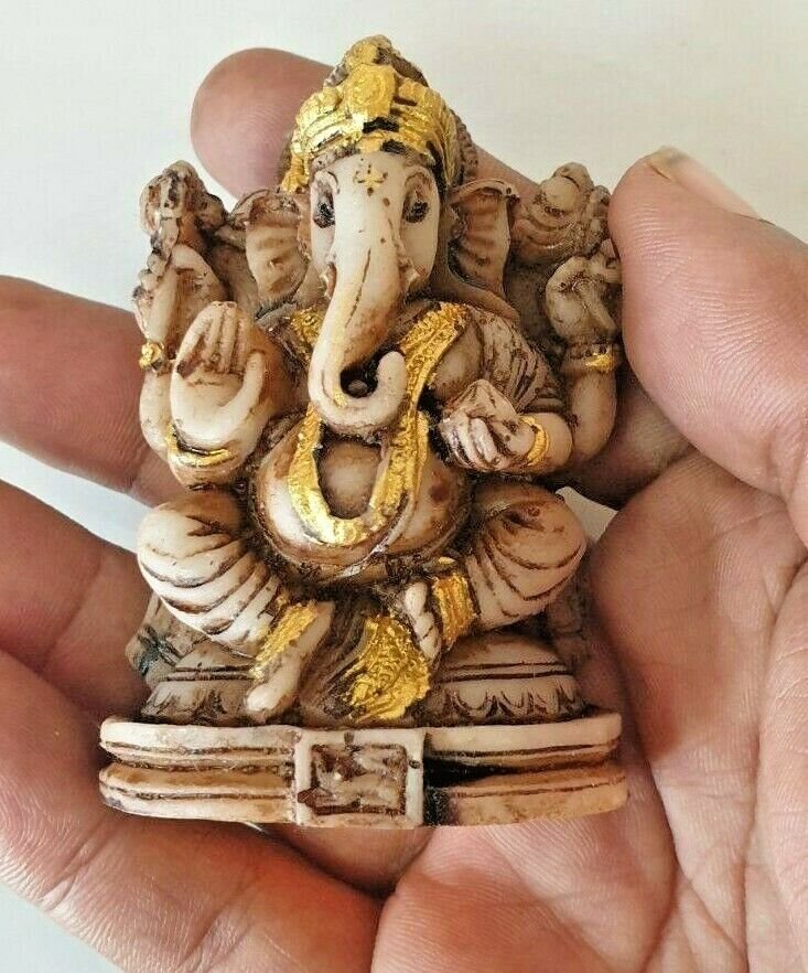 Ganesha Statue Ganesh Hindu God Lord Elephant Figurine Stone sculpture home