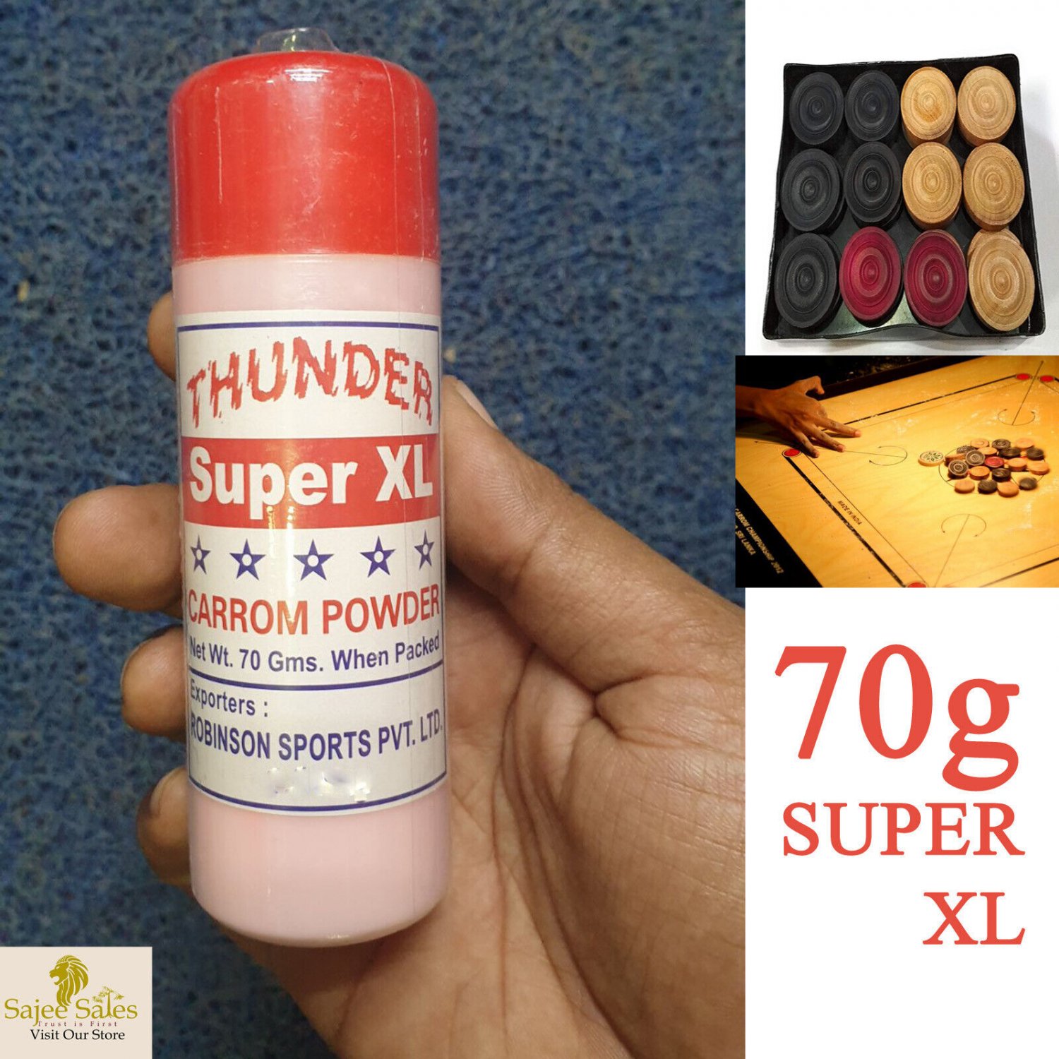 2Pc Carrom Board Disco Powder Carom Boric DANCING powders sprinkle India Game 1