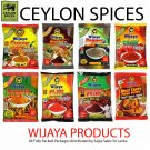 WIJAYA CEYLON SPICES Chillie,Turmeric, Pepper, Cummin, Curry Powders & More