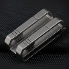 Titanium Waist Belt Buckle Titanium Alloy Double Clip Pocket Tools Waist Keyring