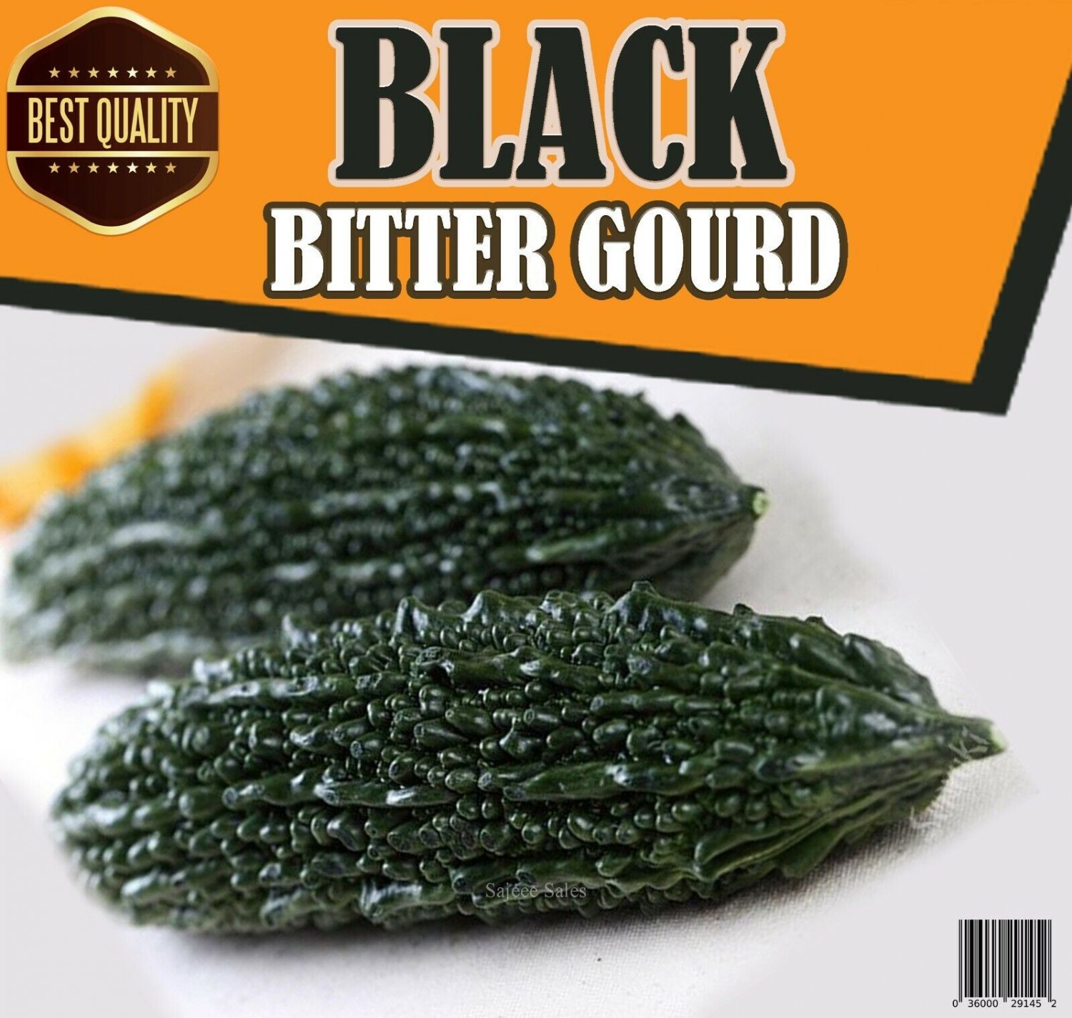 30Pc Black Pearl Bitter Seeds Vegetable Gourd Herbs Family Garden Yard Plant