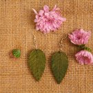 Women Unique Plumeria Frangipani Leaf Leaves Earing Set  Eco Friendly  JEWELLERY