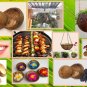 100Pcs Quality Coconut Shell Bowl 100% Eco Natural Halves Home Decor Free Ship
