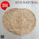 4PC Natural Table Mat Coaster Cane Handmade Eco Friendly Dining Vintage 2021 4PC Natural Table Mat Coaster Cane Handmade Eco Friendly Dining Vintage 2021
