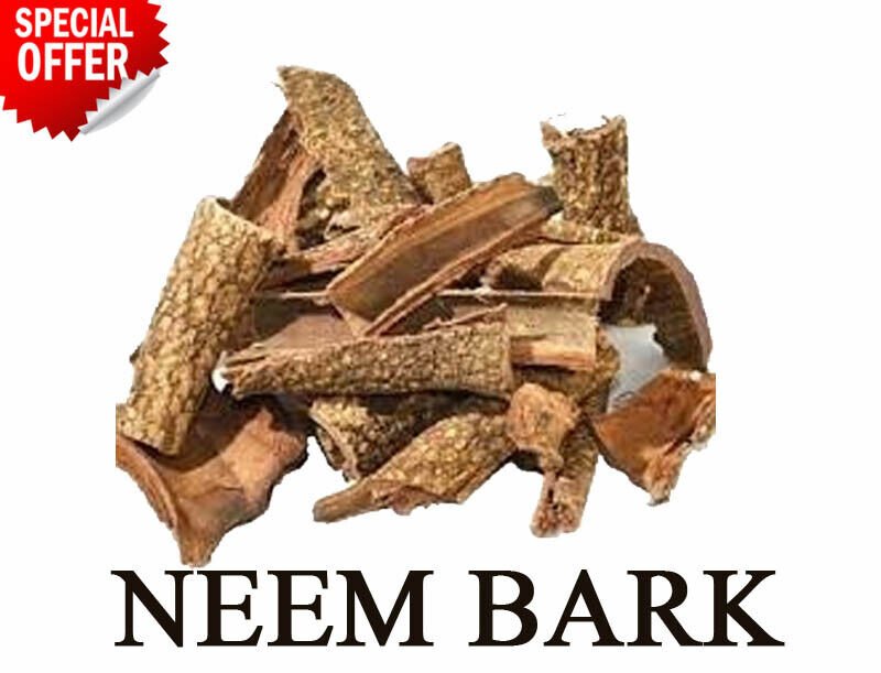 Dried Organic Neem Bark Whole Azadirachta indica India Lilac Margosa 50g t0 1Kg
