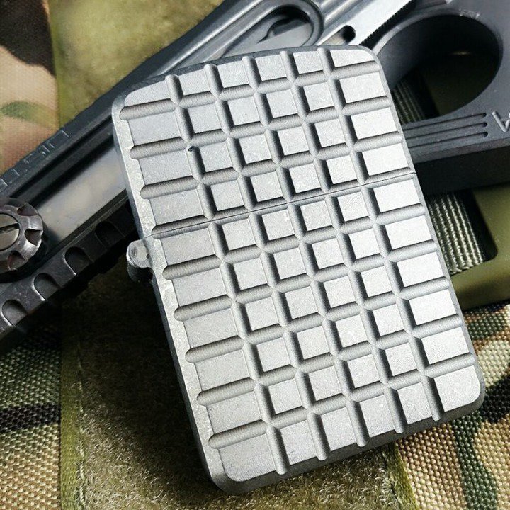 EDC Titanium case  fuel insert Lighter case Large Hinge Thick Shell Camping Tool