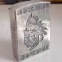 Indian chief relief handmade gemstone 109g S925 Sterling Silver kerosene lighter