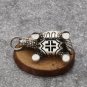 EDC 925 Silver with Brass Knife Beads Pendant - Your Essential Outdoor Companion!