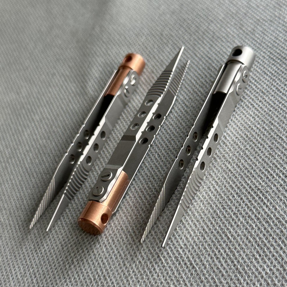 EDC Portable Titanium Alloy Tweezers Outdoor Survival