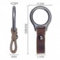 Titanium Alloy Leather Waist Belt Buckle Keychain Car Pendant EDC Outdoor Tool