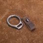 Titanium Alloy Leather Waist Belt Buckle Keychain Car Pendant EDC Outdoor Tool