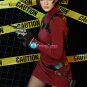 Women Ada Wong Cosplay Costume Sweater Dress Set with Gloves