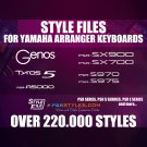 Styles For Yamaha psr-S710 psr-S910 psr-S750 psr-S950 psr-640 psr1000 psr740 psr1100 psr2100