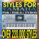 Styles for Yamaha psr1500 psr3000 psr9000 psr9000 Pro Psr SX Series Psr S Series Tyros Genos