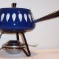 5 Piece Cathrineholm Dark Blue Fondue Set