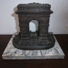 A Bronze Replica of the Arc de Triomphe with a Marble Base