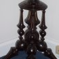 Antique George Hunzinger Black, Ebonized, and Walnut Circular Pedestal Table, ca. 1875