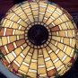 Antique Wilkinson Manufacturing Company, Brooklyn, New York Glass & Bronze Table Lamp