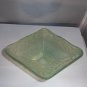Pineapple and Floral Green Diamond Shaped Compote