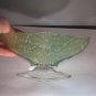 Pineapple and Floral Green Diamond Shaped Compote