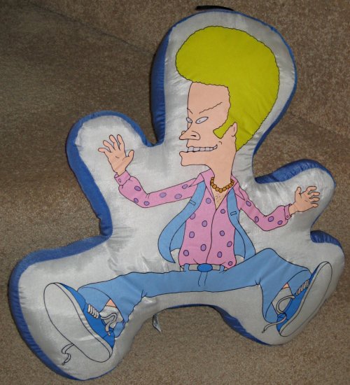 SOLD Beavis & Butthead Pillows Set of 2 Plush MTV Mike Judge 1997 Cornholio