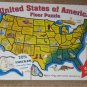 Melissa & Doug Puzzle Lot United States of America Floor 48 Jumbo Pieces USA Map ABC Alphabet Train