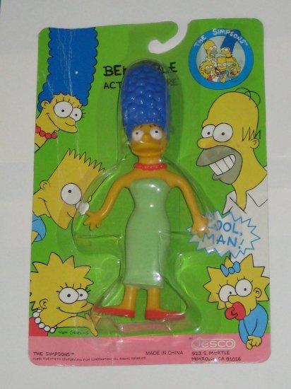 the simpsons family bendable figures set