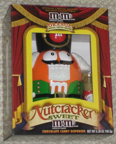 SOLD M&M's Nutcracker Sweet Candy Dispenser - Orange Variant Limited ...