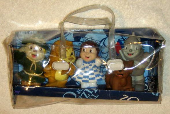 SOLD Wizard of Oz Set of Squeak Squeaky Toys Figures Dorothy Toto ...