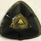 Telephone Pioneers of America Smoked Brown Glass Ashtray Lot 50th Year 174465 Jackson's Mill 1963
