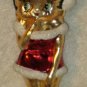 Betty Boop Santa Suit Glass Christmas Tree Ornament