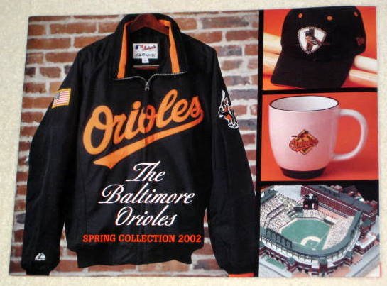 Baltimore Orioles 2002 Spring Collection Catalog Cal Ripken Jr Oriole Bird + Pocket Schedules