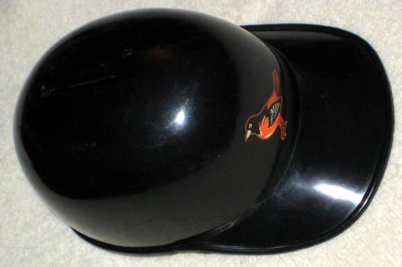 Baltimore Orioles Mini Batting Helmet Coin Bank Plastic Oriole Bird MLB Baseball Allfirst