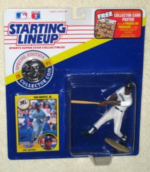 Starting Lineup KEN GRIFFEY JR 1992 poster BLUE Seattle Mariners