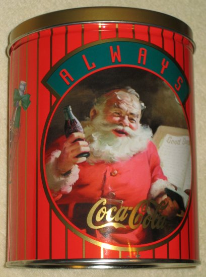 Coca-Cola Tin Lot Cans Santa Claus Dynamic Ribbon Pause Boys and Girls 1953 1951 1995 Coke