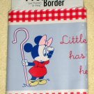 Mickey & Minnie Mouse Nursery Rhymes Wall Border Edging 5 Yards Disney 24328 Pre-pasted NIP