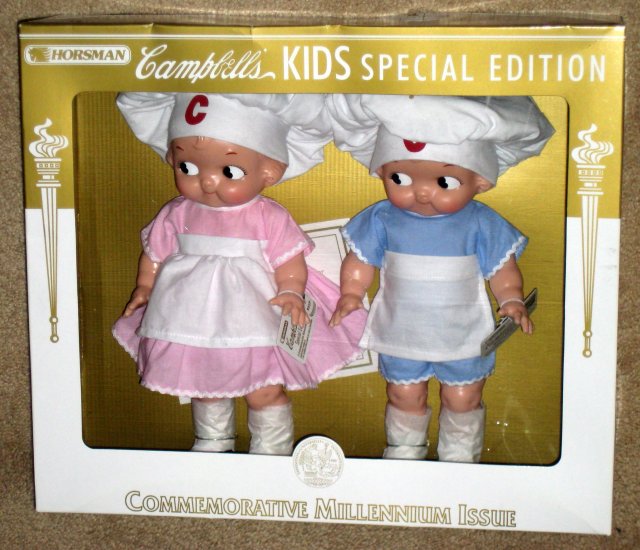 SOLD OUT Campbell's Kids Boy & Girl Dolls Horsman Special Millenium ...