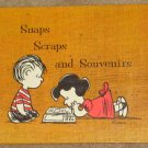 Peanuts Gang Lot Photo Album Scrapbook Memo Pad Snaps Scraps Souvenirs Camping Charlie Brown Snoopy