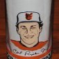 Cal Ripken Jr Drinking Glass 8 Horn & Horn Restaurants Baltimore Orioles Iron Man Baseball MLB 1985