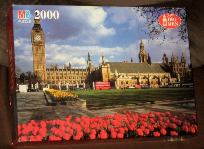 Sold Big Ben London England 2000 Piece Jigsaw Puzzle Super 4565 14 Mb Milton Bradley 1995 Complete