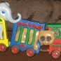 Burwood Products Circus Animal Train Wall Plaque Set 3109-1 3109-2 Elephant Lion Giraffe Bear 1991