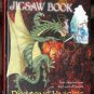 Fantasy Jigsaw Puzzle Books Lot of 2 Dragons Knights Castles The Land of Magick 4 Puzzles Per Book