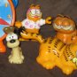 Garfield the Cat PVC Figure Figurine Lot Odie the Dog Paws Jim Davis Cartoon Character