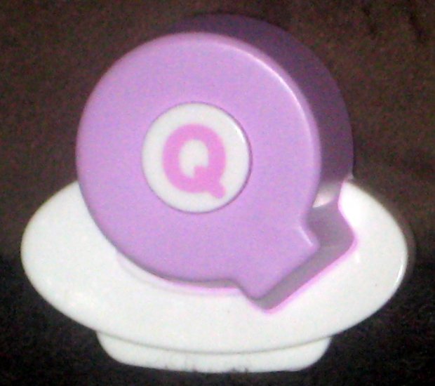 VTech ABC Food Fun Replacement Letter Q Purple Magnetic Refrigerator