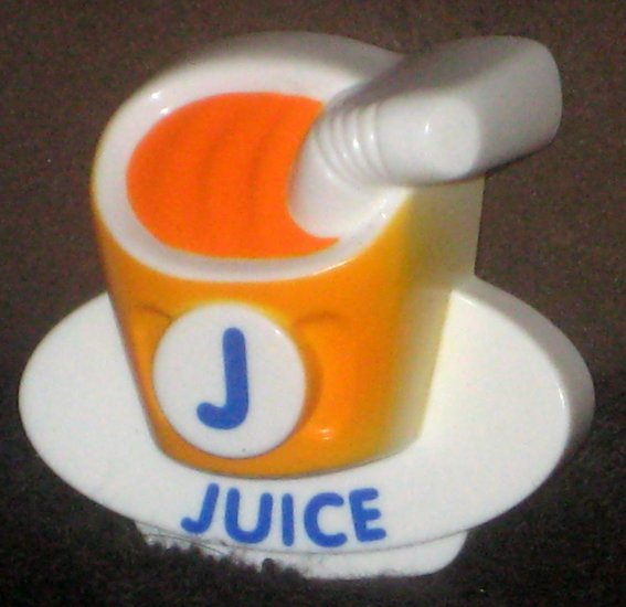 VTech ABC Food Fun Replacement Letter J Orange Juice Magnetic Refrigerator